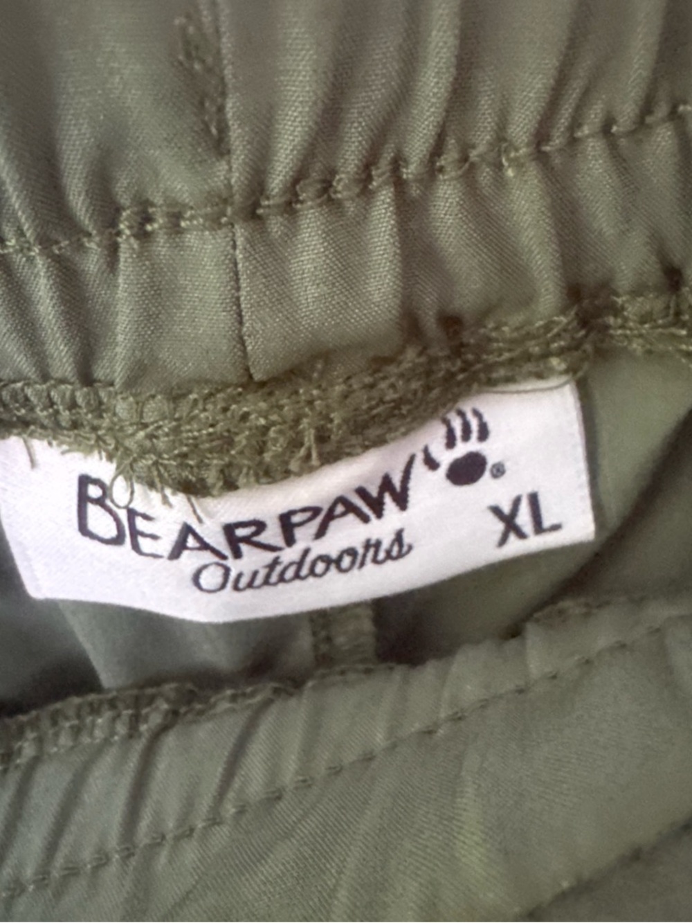 Women’s Olive Green Drawstring Cargo Pants - Picture 3 of 5